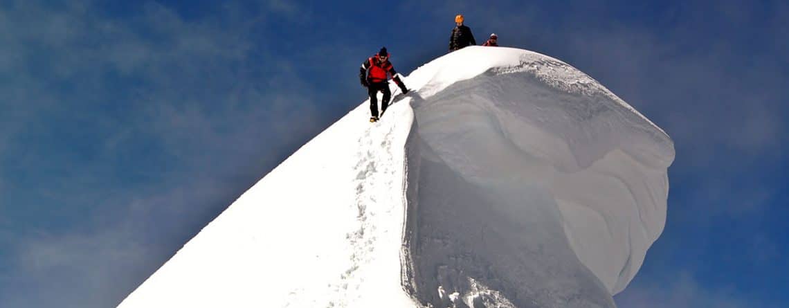 Climbing Nevado Copa