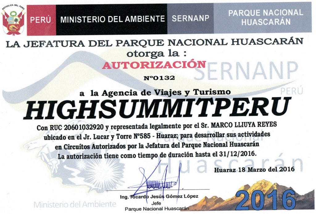 high summit peru